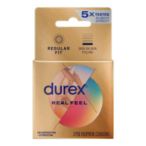 Durex Avanti Bare Real Feel Non-Latex Condoms - 3 Pack