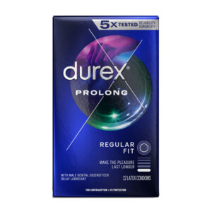 Durex Prolong Latex Free Condoms with Climax Control - 12 pack
