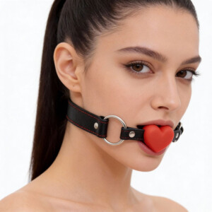 Elite Couples Fantasy Play Heart-Shaped Silicone Ballgagㅤㅤㅤㅤㅤㅤㅤㅤ