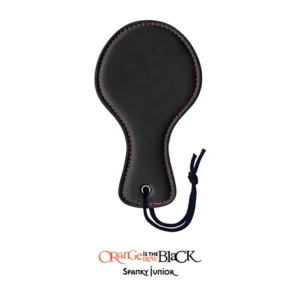 Elite Couples Fantasy Play Vegan Leather Spanking Paddle - Black