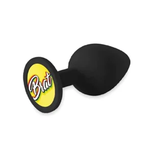 Elite Premium Black Silicone Butt Plug - Brat