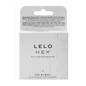 Lelo Hex Original Latex Condoms - Pack of 3