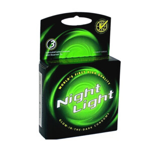 Night Light Glow-in-the-Dark Condoms - 3 Pack