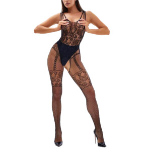 Scandal® Strappy Lace Body Suit - One Size Fits Most