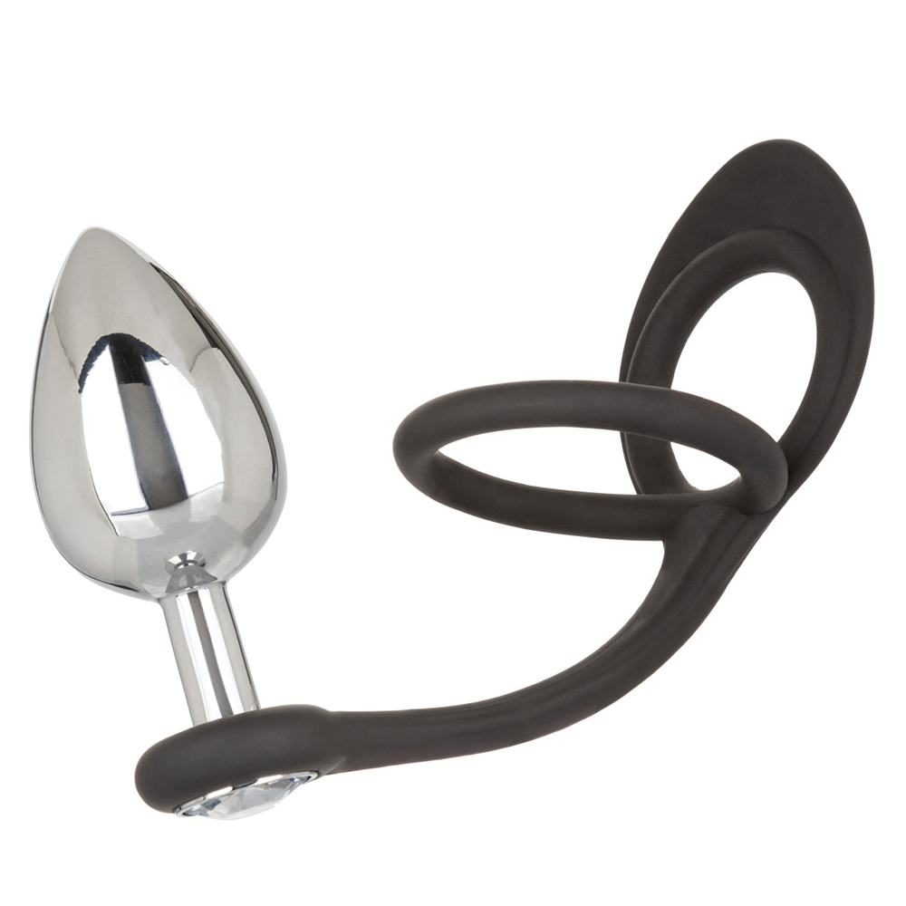Star Fucker™ XL Teardrop Silicone Anal Plug with Cock Ring