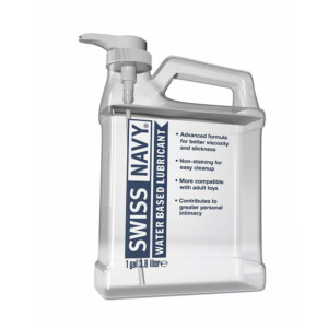 Swiss Navy Water-Based Lubricant - 1 Gallon