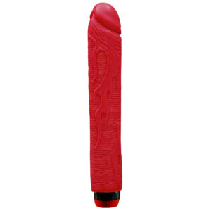 Red textured vibrator for personal use