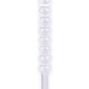Elite Glass Thins Spherical 7.5" Ribbed Glass Dildo
