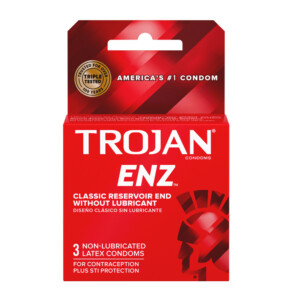 Trojan Enz Non-Lubricated Condoms 3 Pack