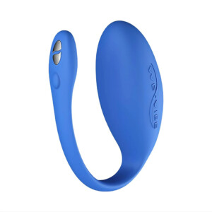Blue wearable vibrator with sleek design