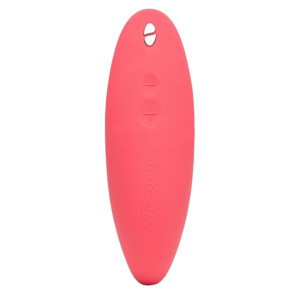 Red oval-shaped remote control device