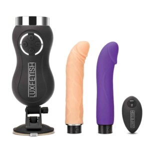 Lux Fetish Rechargeable Thrusting Compact Remote Controlled Sex Machine