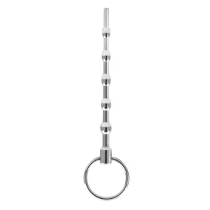 4.5" Stainless Steel Beaded Urethral Sound