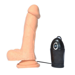 Realistic dildo vibrator with remote control