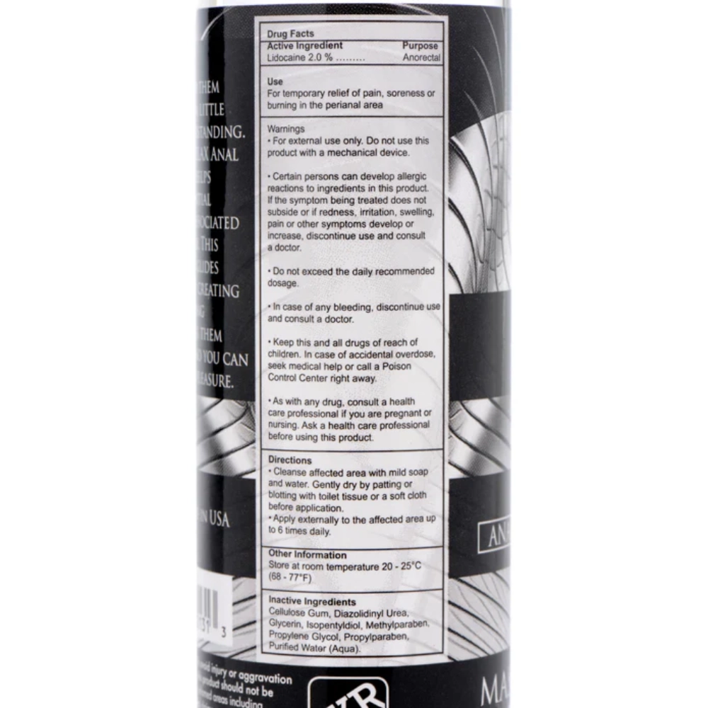 Ass Relax Premium Anal Desensitizing Water-Based Lubricant 4.25oz - Romantic Depot | Adult Sex Toy Superstore Ass Relax Premium Anal Desensitizing Water-Based Lubricant 4.25oz - Romantic Depot | Adult Sex Toy Superstore