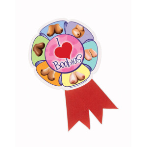 I Love Boobies Party Pin