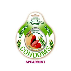 Endurance Lubricated Condoms Flavored - 3 Pack - in Spearmint