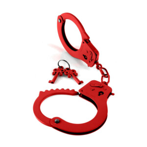 Fetish Fantasy Designer Red Metal Handcuffs - Red