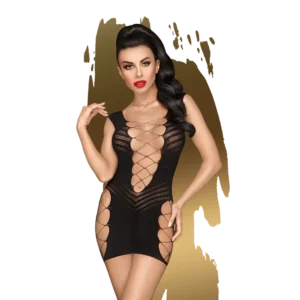 Flame on The Rock Seamless Mini Dress with Criss Cross Details XL