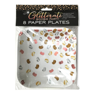 Glitterati Boobie Party Plates - Pack of 8