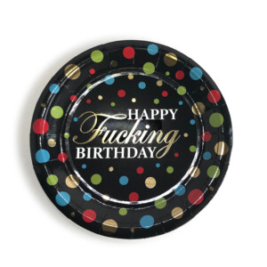 Happy F'ing Birthday Plates - Pack of 8