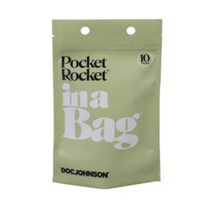 Black Pocket Rocket Vibrator In a Bag - Black