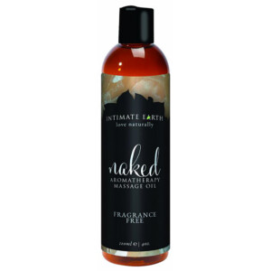 Intimate Earth Love Naturally Naked Unscented Massage Oil - 4oz