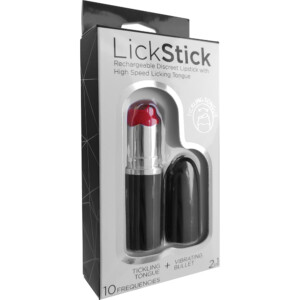 Lick Stick Vibrating Lipstick 10-Speed Rechargeable Vibrator
