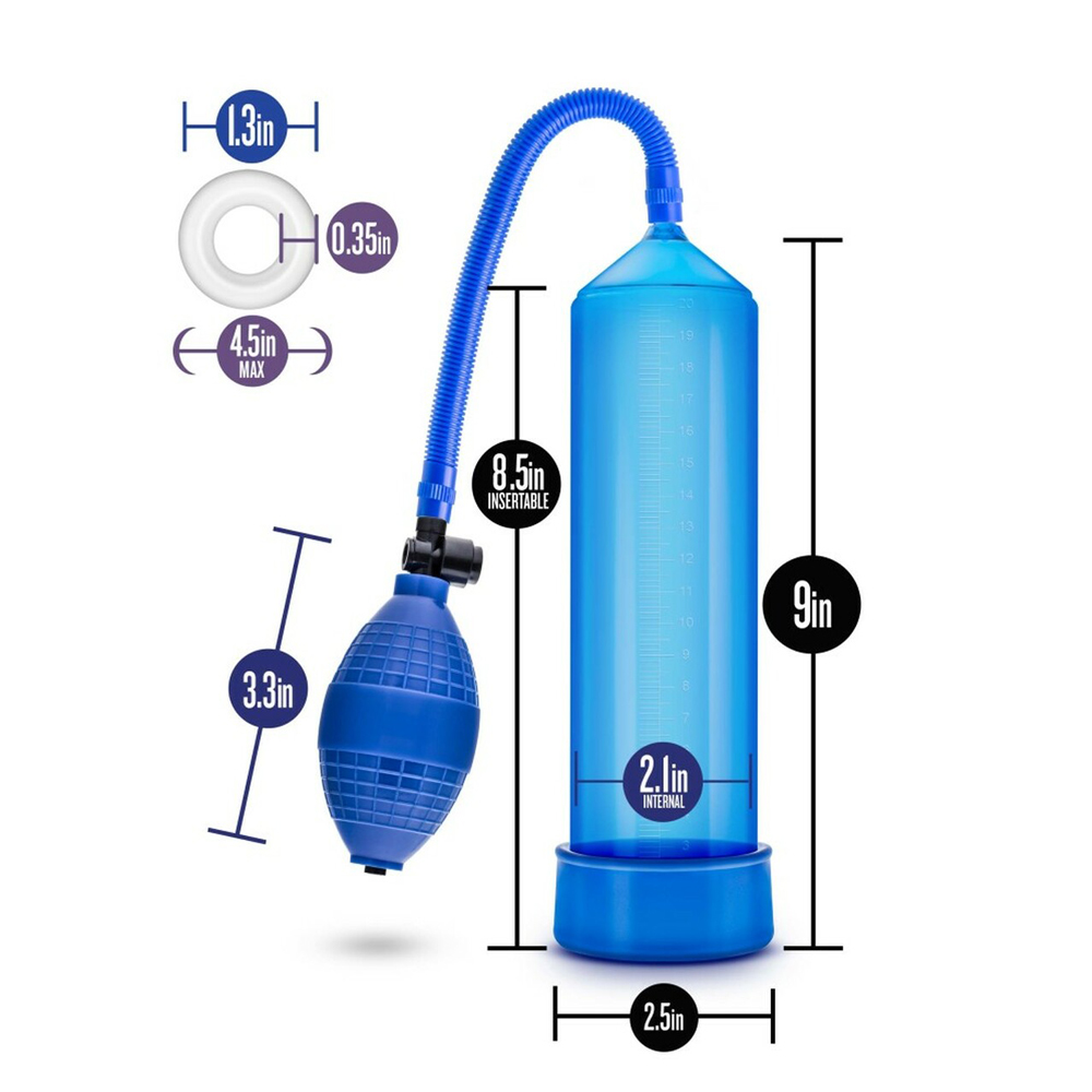 Performance VX101 Male Enhancement Pump - Blue - Image 3
