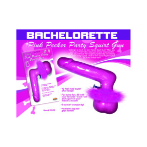 Pink Pecker Penis-Shaped Party Squirt Gun