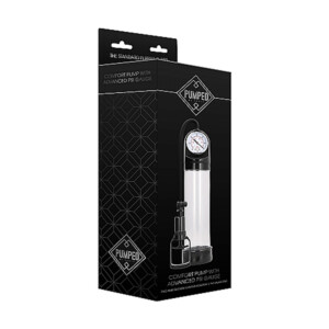Pumped Comfort Penis Pump with Advanced Psi Gauge - Clear