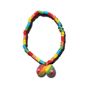 Rainbow Boobs Edible Candy Necklace