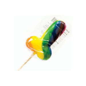 Rainbow Cock Edible Penis Lollipop