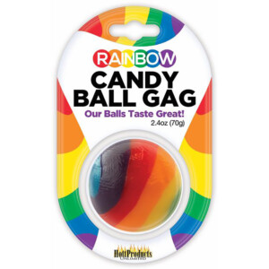 Rainbow Candy Ball Gag - Edible BDSM Candy Gag