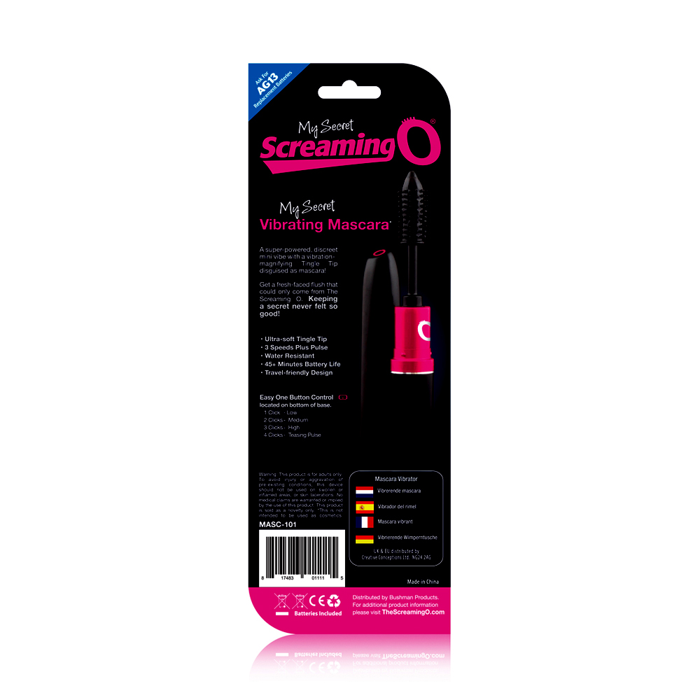 My Secret Screaming O 3-Speed Vibrating Mascara - Romantic Depot | Adult Sex Toy Superstore My Secret Screaming O 3-Speed Vibrating Mascara - Romantic Depot | Adult Sex Toy Superstore