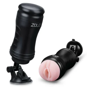 Zolo Solo Flesh Hands-Free Masturbator with Suction Mount