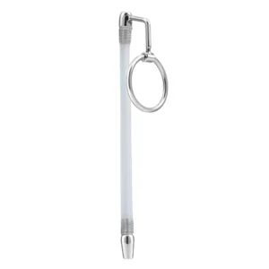 Stainless Steel Cock Ring with Catheter Urethral Plug