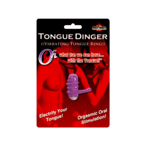 Tongue Dinger Vibrating Tongue Ring for Couples - Purple