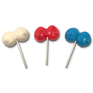 Titty Titty Yum Yum Boobie-Shaped Candy Sucker