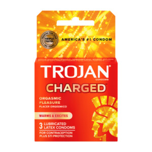 Trojan Charged Condoms 3 Pack