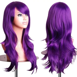 VIP Sexy Long Layered Hair with Side Bangs Wig - Purple