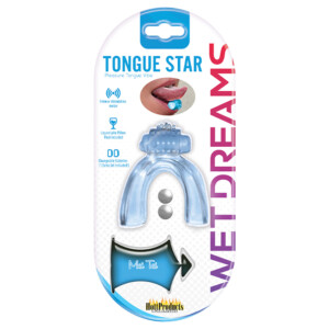 Wet Dreams Tongue Star Tongue Vibrator - Blue