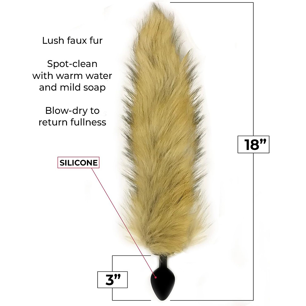 anal plug cosplay Fox Tail Butt Plug Anal Plug Cosplay Game Fantasy Furry Sex Toy Lady Women  S M L main image 0