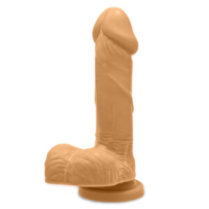 Ignite 6" Harness Compatible Suction Cup Dildo with Balls - Tan