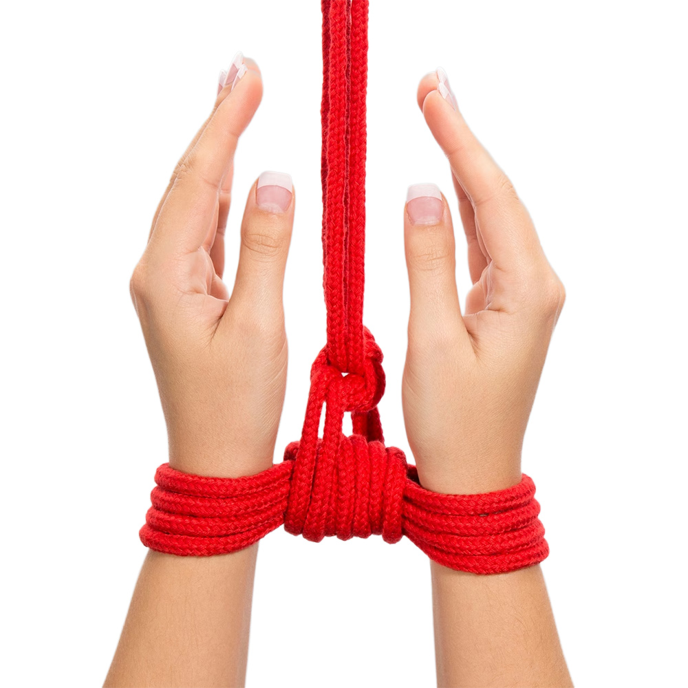 96 Foot Cotton Bondage Rope – Red - Romantic Depot