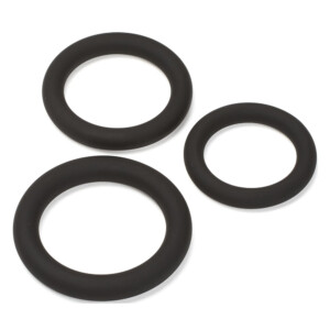 Cloud 9 Novelties Pro Sensual Silicone Cock Rings Black - 3 Pack