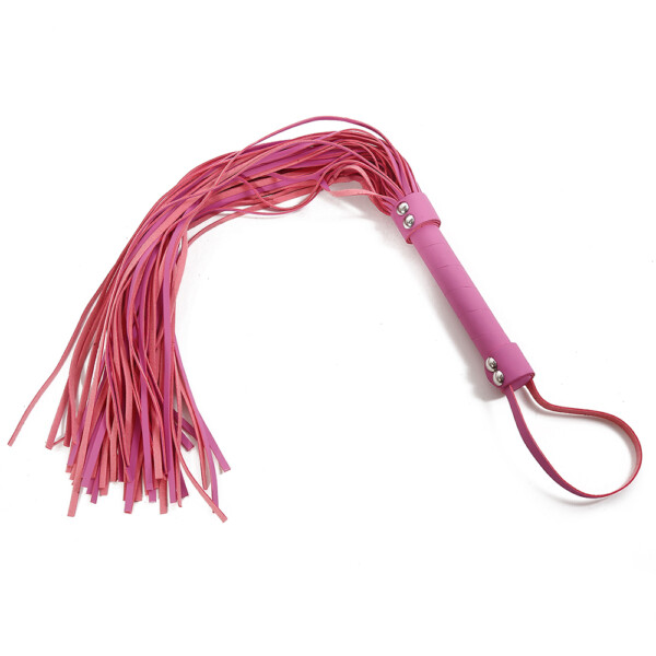 Leather Phobia Real Chain Flogger – BDSM Metal Chain Whip – 50 Tails Handmade Brown