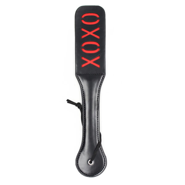 Elite BDSM XOXO Bondage Slapper - Black and Red