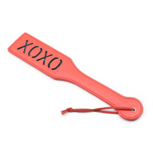 Elite BDSM XOXO Bondage Slapper - Red and Black