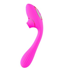 Elite Dual Action Sucking Vibrator - Pink